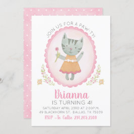Invitación a la fiesta de cumpleaños de Kitty
