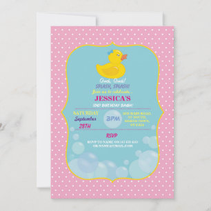 Invitación a la fiesta de cumpleaños de la burbuja