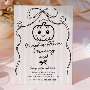 Invitación a la fiesta de cumpleaños de la calabaz