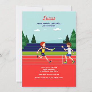 Invitación a la fiesta de cumpleaños de la carrera