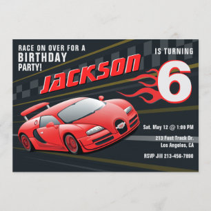 Invitación a la fiesta de cumpleaños de la Carrera