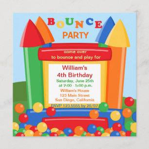 Invitación a la fiesta de cumpleaños de la casa de