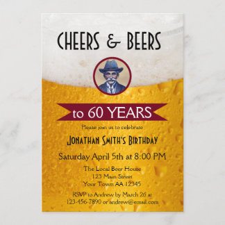 Invitación a la fiesta de cumpleaños de la cerveza