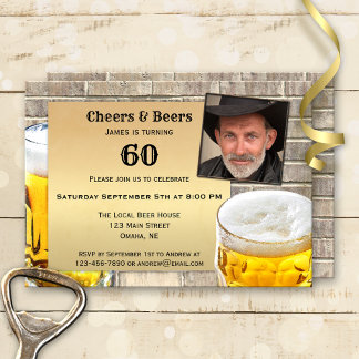 Invitación a la fiesta de cumpleaños de la cerveza