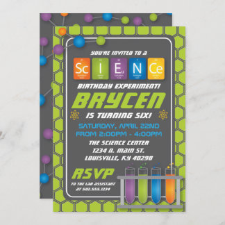 Invitación a la fiesta de cumpleaños de la ciencia