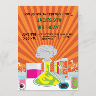 Invitación a la fiesta de cumpleaños de la ciencia