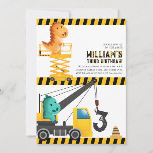 Invitación a la fiesta de cumpleaños de la constru