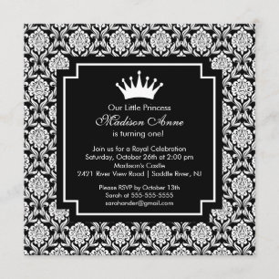 Invitación a la fiesta de cumpleaños de la corona