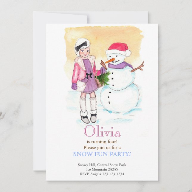 Invitación a la fiesta de cumpleaños de la diversi (Anverso)