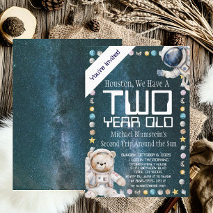 Invitación a la fiesta de cumpleaños de la edad de
