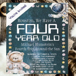 Invitación a la fiesta de cumpleaños de la edad de