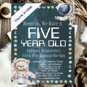 Invitación a la fiesta de cumpleaños de la edad de