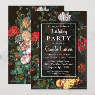 Invitación a la fiesta de cumpleaños de la estétic