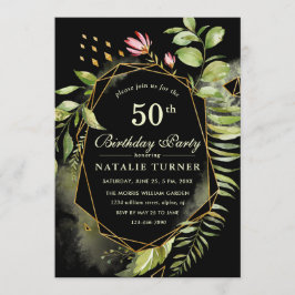 Invitación a la fiesta de cumpleaños de la floral