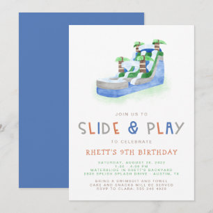 Invitación a la fiesta de cumpleaños de la flotaci