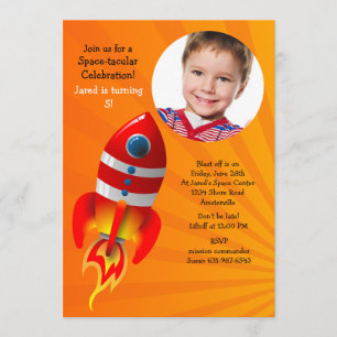 Invitación a la fiesta de cumpleaños de la foto de