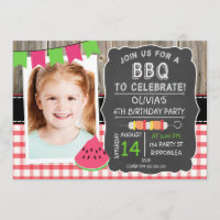 Invitación a la fiesta de cumpleaños de la foto de