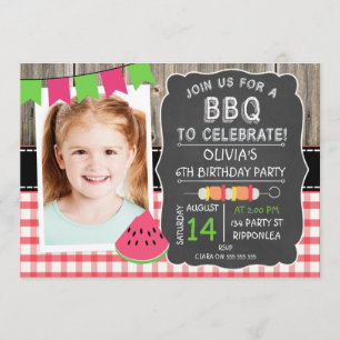 Invitación a la fiesta de cumpleaños de la foto de