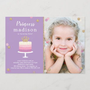 Invitación a la fiesta de cumpleaños de la foto de