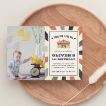 Invitación a la fiesta de cumpleaños de la foto de