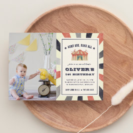 Invitación a la fiesta de cumpleaños de la foto de