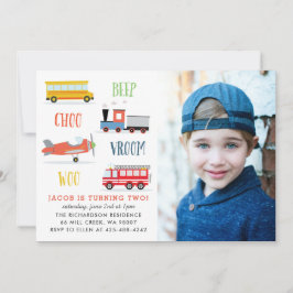 Invitación a la fiesta de cumpleaños de la foto de