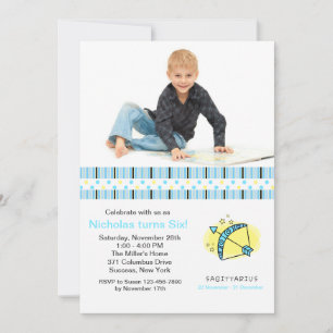 Invitación a la fiesta de cumpleaños de la foto de