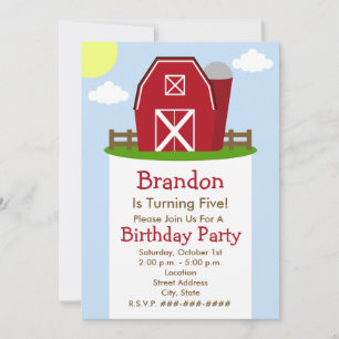 Invitación a la fiesta de cumpleaños de la Granja