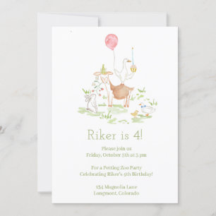 Invitación a la Fiesta de Cumpleaños de la Granja