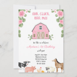 Invitación a la fiesta de cumpleaños de la granja 