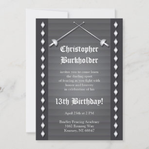 Invitación a la fiesta de cumpleaños de la grises