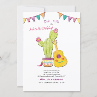 Invitación a la fiesta de cumpleaños de la guitarr