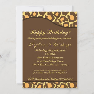 Invitación a la fiesta de cumpleaños de la impresi