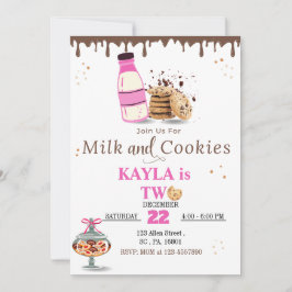 Invitación a la fiesta de cumpleaños de la leche y