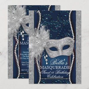Invitación a la fiesta de cumpleaños de la mascara