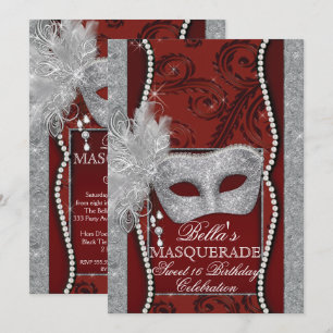 Invitación a la fiesta de cumpleaños de la mascara