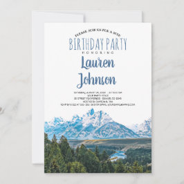 Invitación a la fiesta de cumpleaños de la montaña
