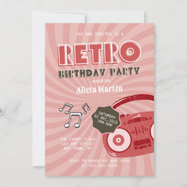 Invitación a la fiesta de cumpleaños de la música