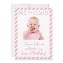 Invitación a la fiesta de cumpleaños de la niña có