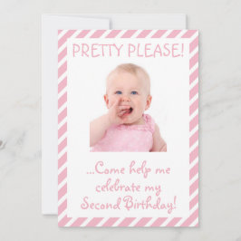 Invitación a la fiesta de cumpleaños de la niña có