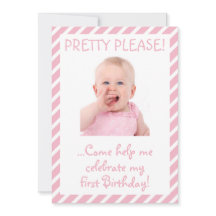 Invitación a la fiesta de cumpleaños de la niña hu