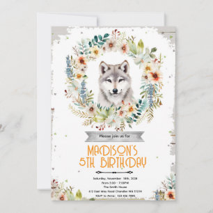Invitación a la fiesta de cumpleaños de la niña lo