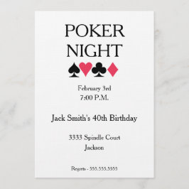 Invitación a la fiesta de cumpleaños de la noche d