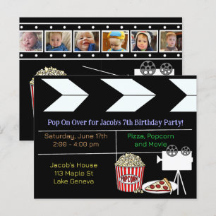 Invitación a la fiesta de cumpleaños de la noche d