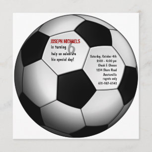 Invitación a la fiesta de cumpleaños de la pelota