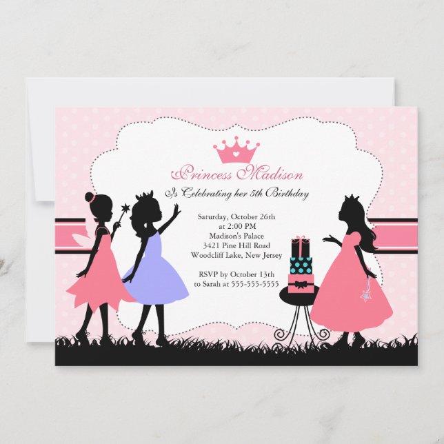 Invitación a la fiesta de cumpleaños de la pequeña (Anverso)