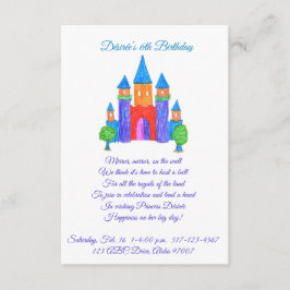 Invitación a la fiesta de cumpleaños de la princes