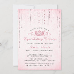 Invitación a la fiesta de cumpleaños de la Princes