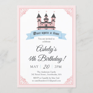 Invitación a la fiesta de cumpleaños de la princes