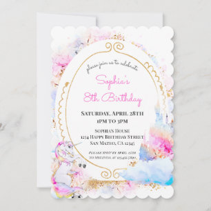 Invitación a la fiesta de cumpleaños de la Princes
